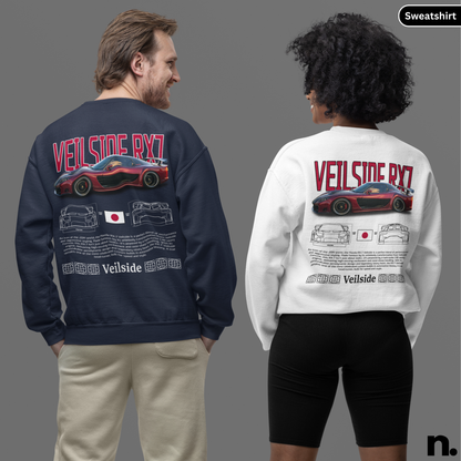 Veilside RX7 Poster Style Crewneck Sweatshirt