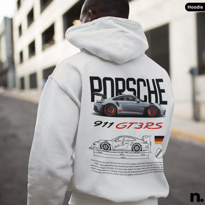 911 GT3RS Poster Style Back Design Unisex Hoodie