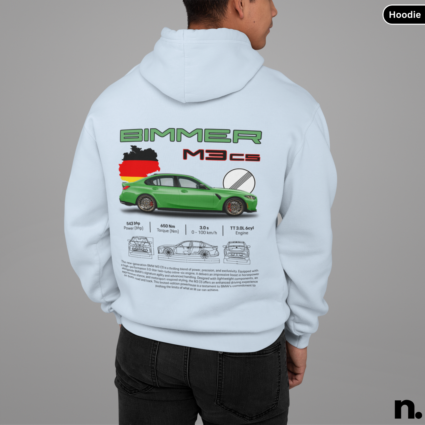 New M3CS Poster Style Hoodie