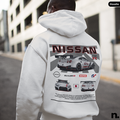 Nissan GTR GT3 JDM Poster Style Back Print Unisex Hoodie