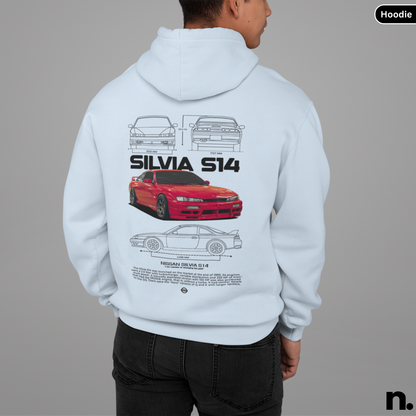 Silvia S14 Poster Style Hoodie