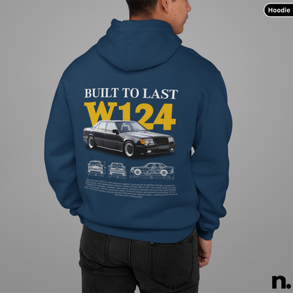 Merc W124 Poster Style Hoodie