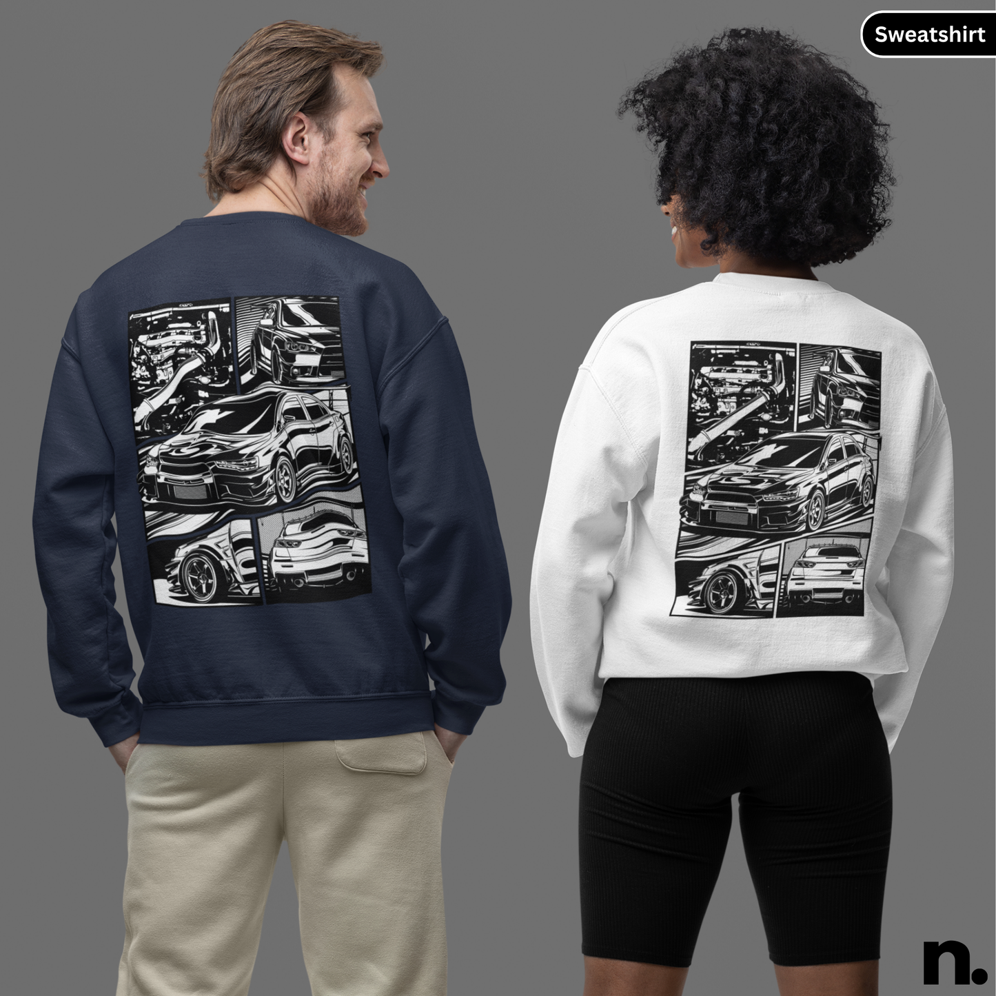 Evo X Illustration Poster Style Sweatshirt