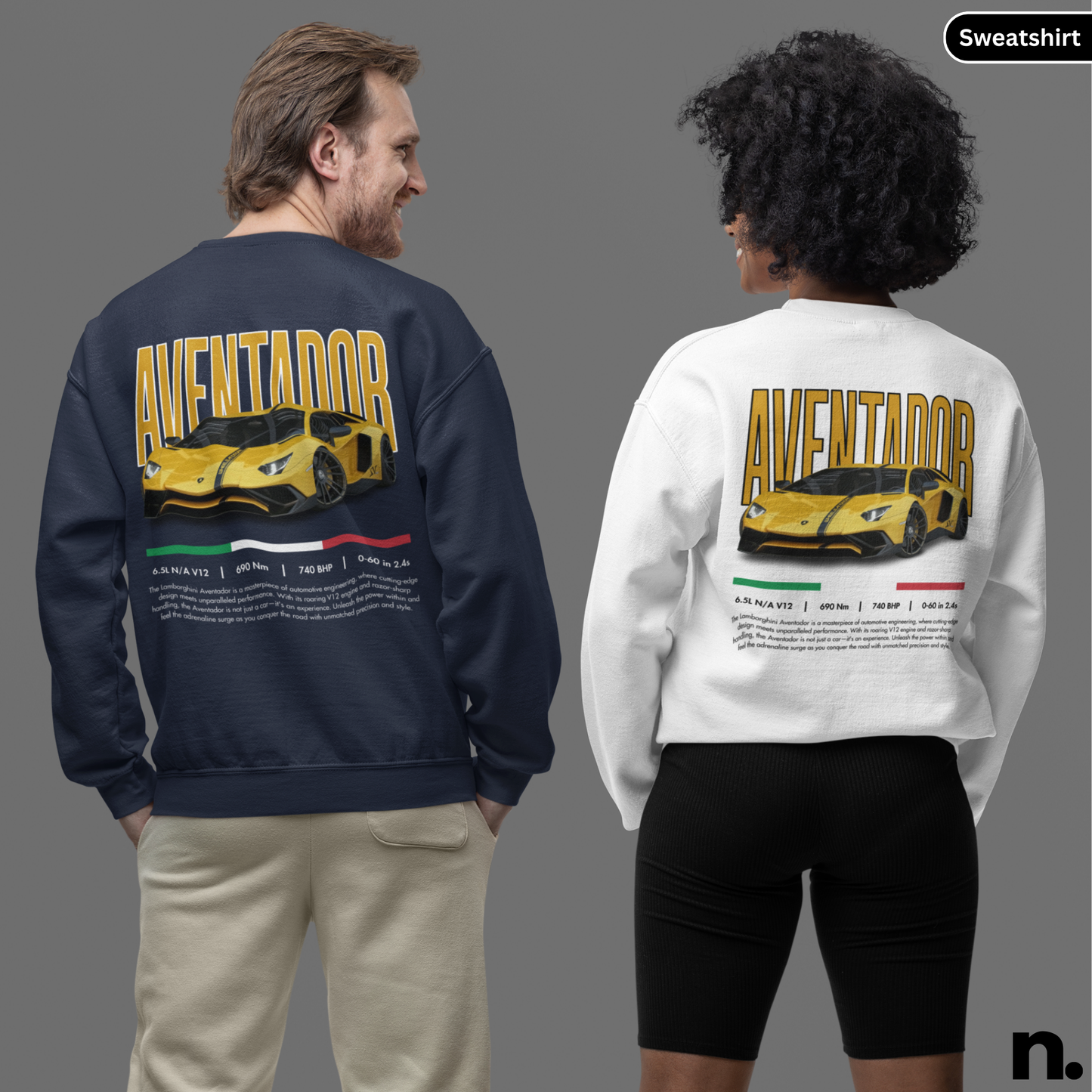 Lambo Aventador Poster Style Sweatshirt