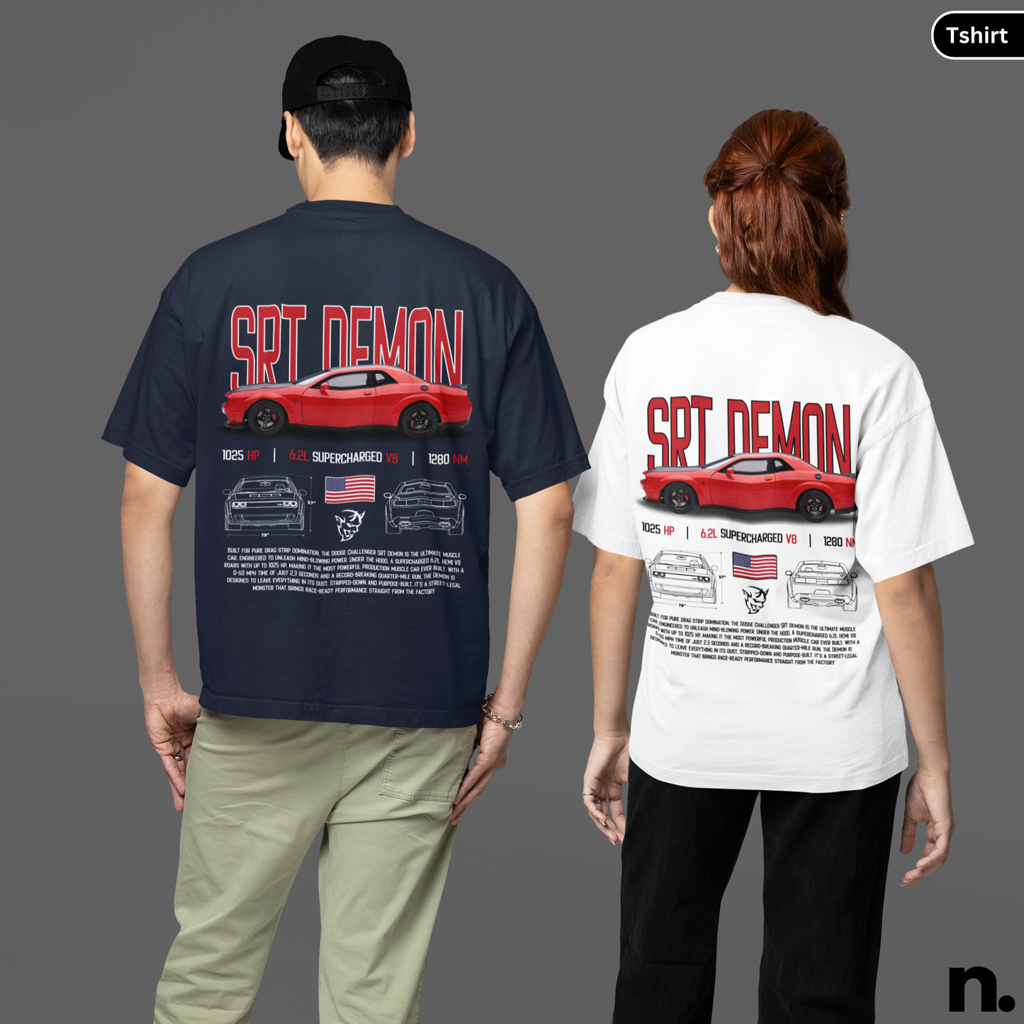 SRT Demon Poster Style T-Shirt