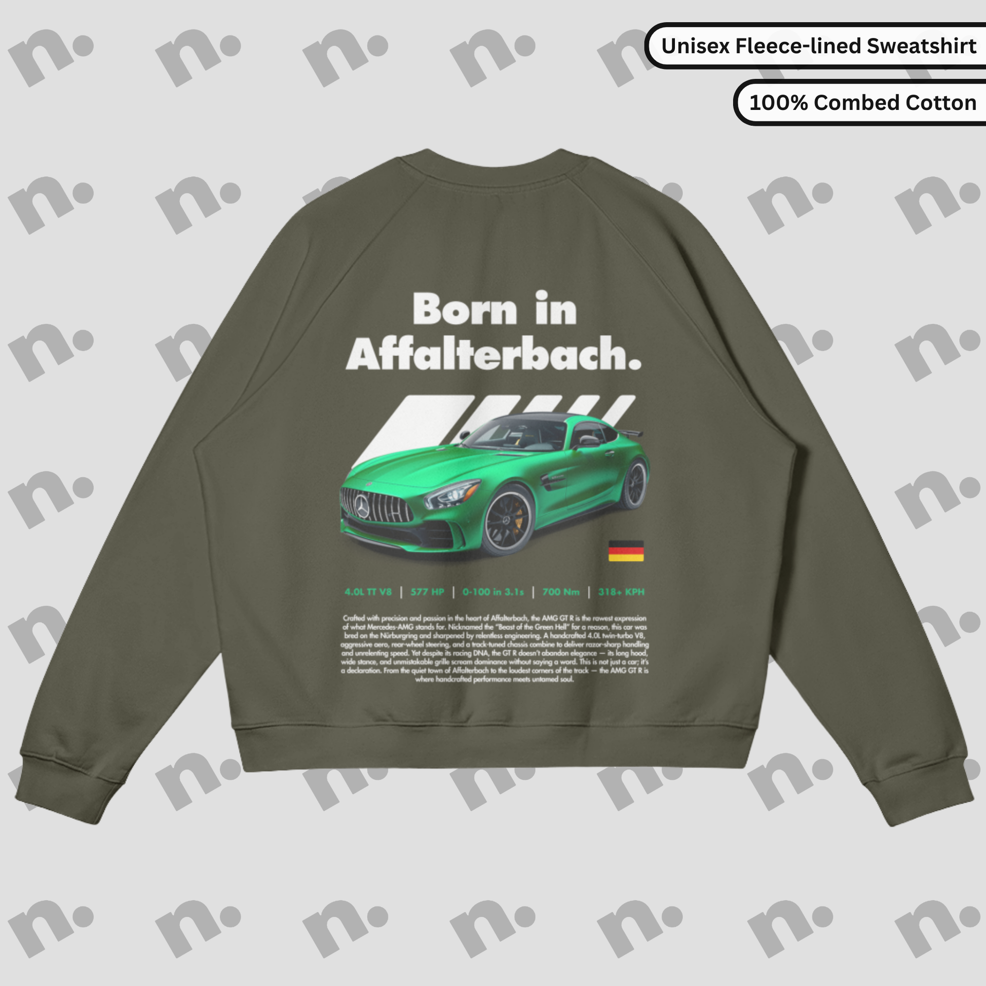 AMG, Affalterbach, Fleece Sweatshirt, Car Sweatshirt, Streetwear, Mercedes AMG, Warm Apparel, Automotive Clothing, Winter Fashion, Graphic Sweatshirt, Unisex Sweatshirt


