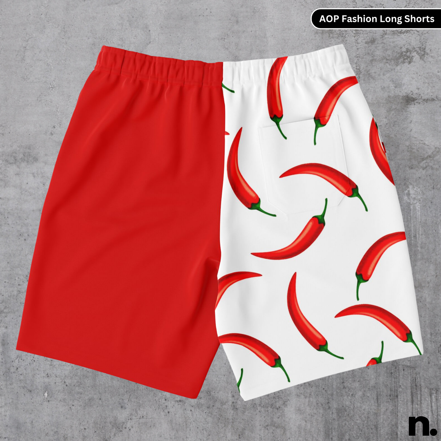 Sainz F1 Pattern Long Shorts - White