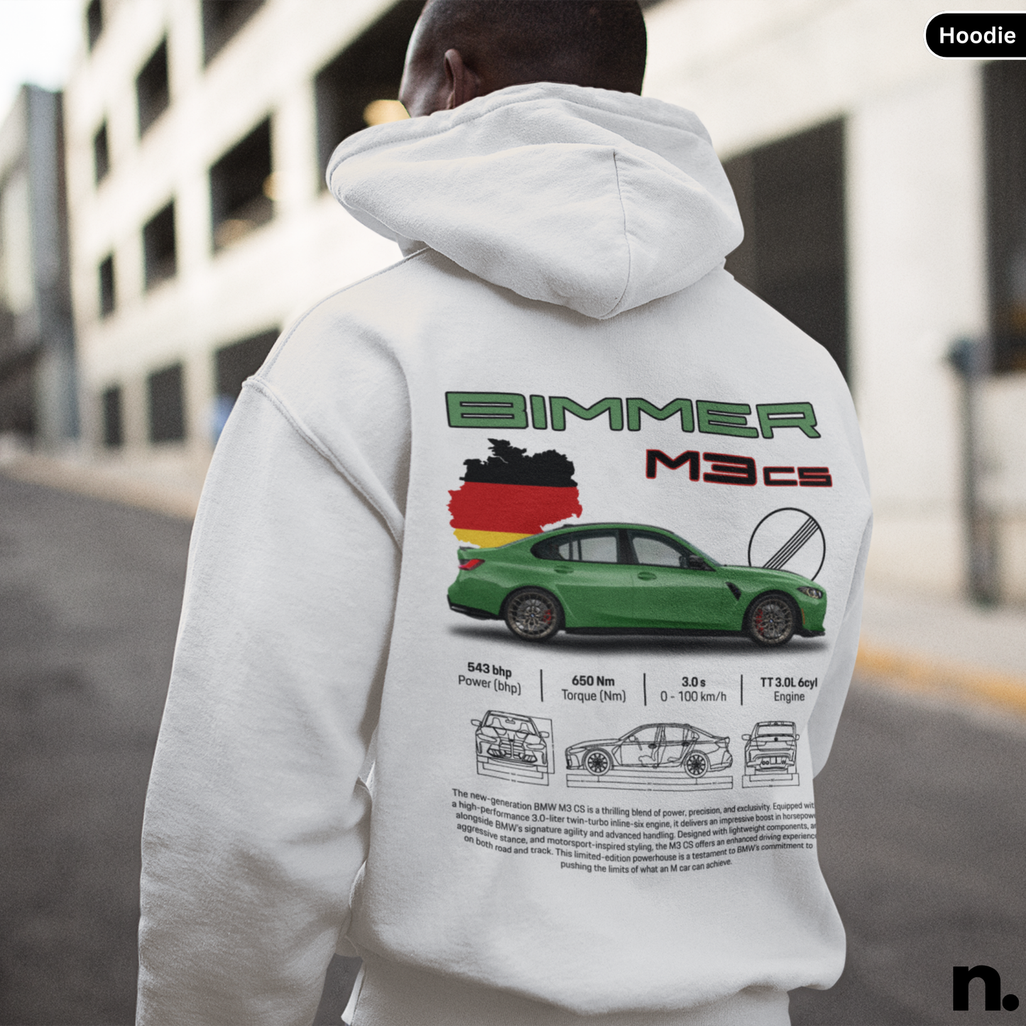 New M3CS Poster Style Hoodie