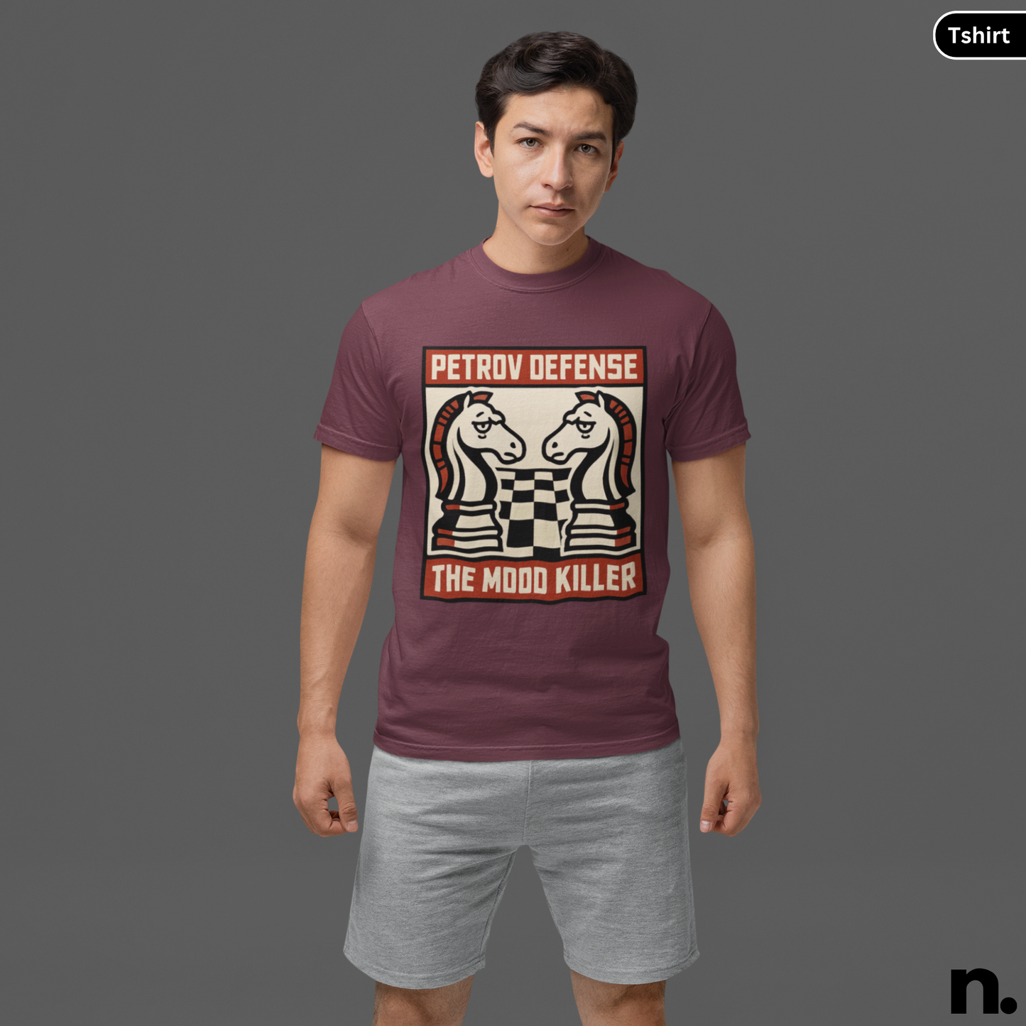 Petrov Defense Poster Style Chess Inspired Unisex Tee