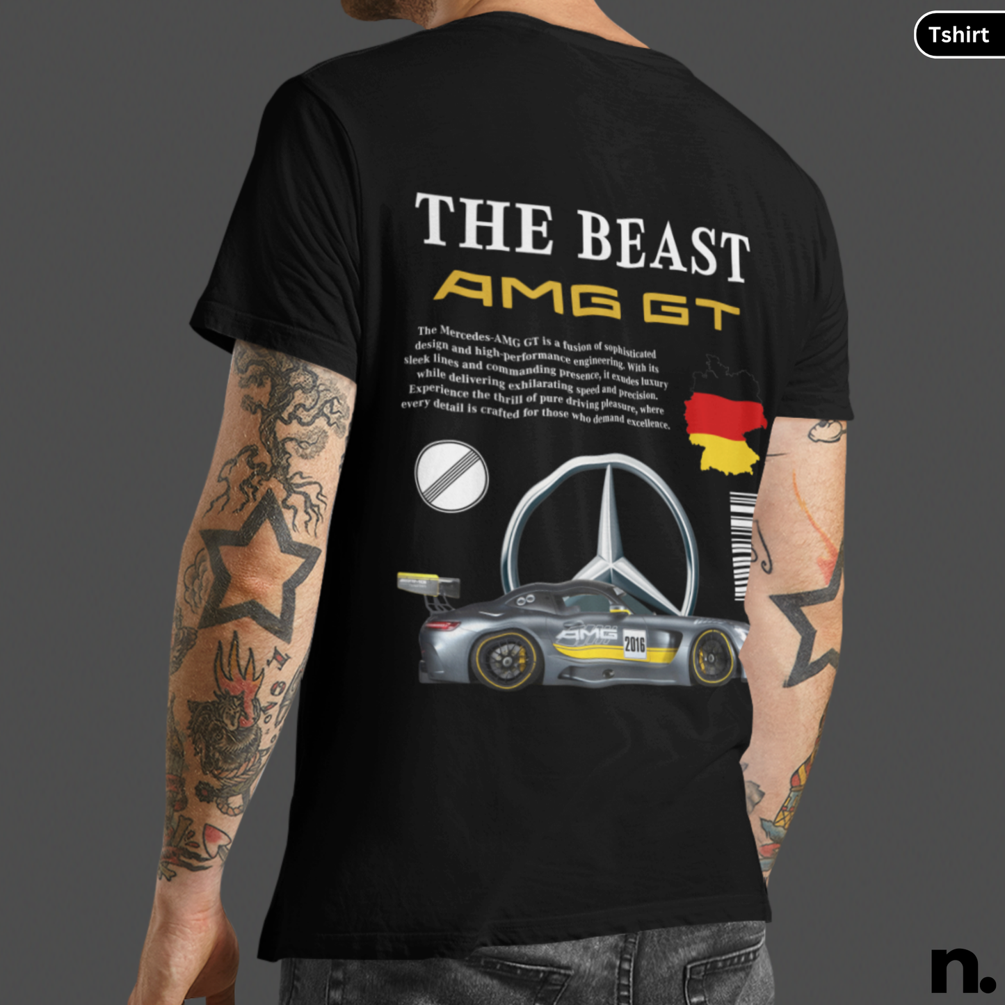 Beast AMG GT Poster Style T-shirt