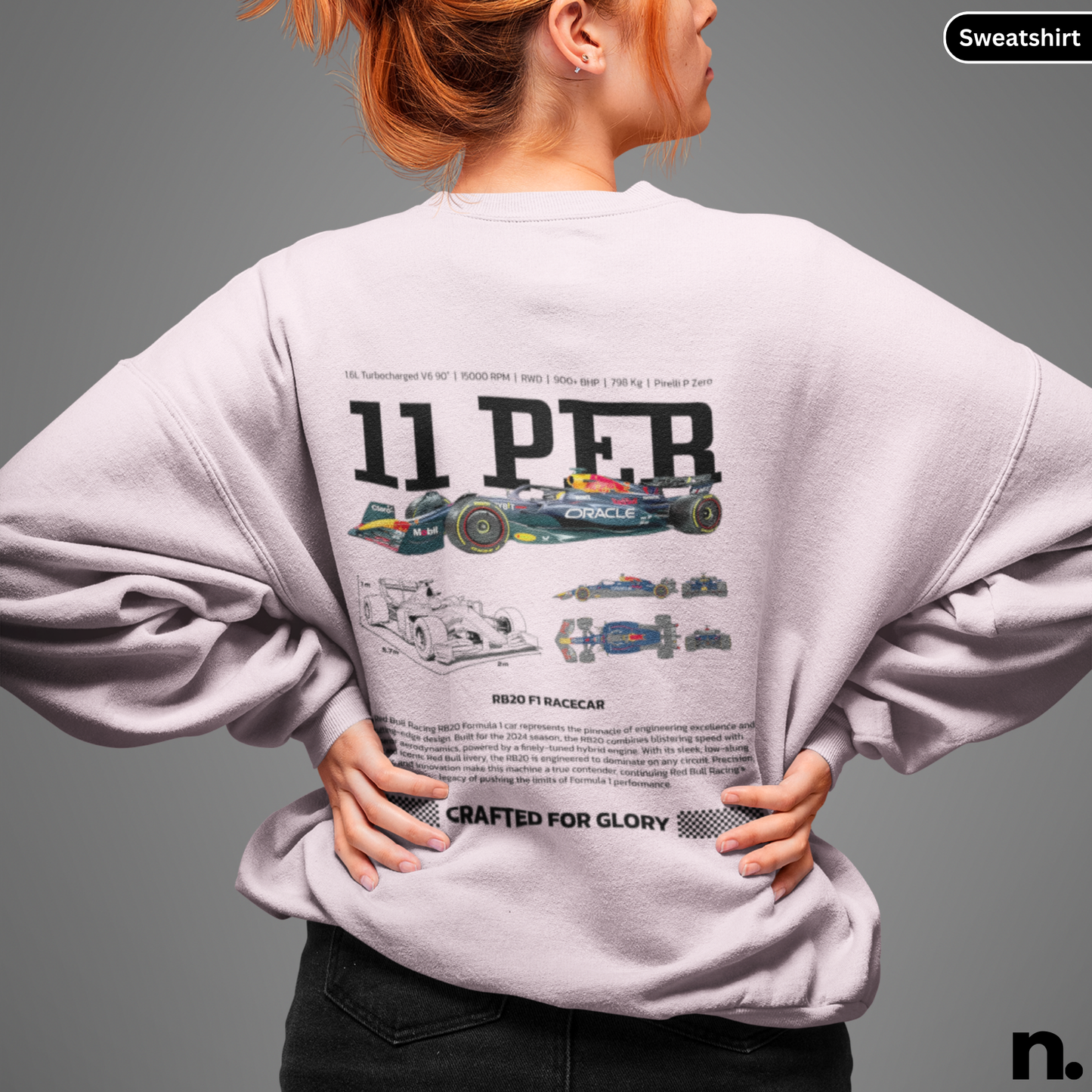 11 Perez RB20 Poster Style Sweatshirt