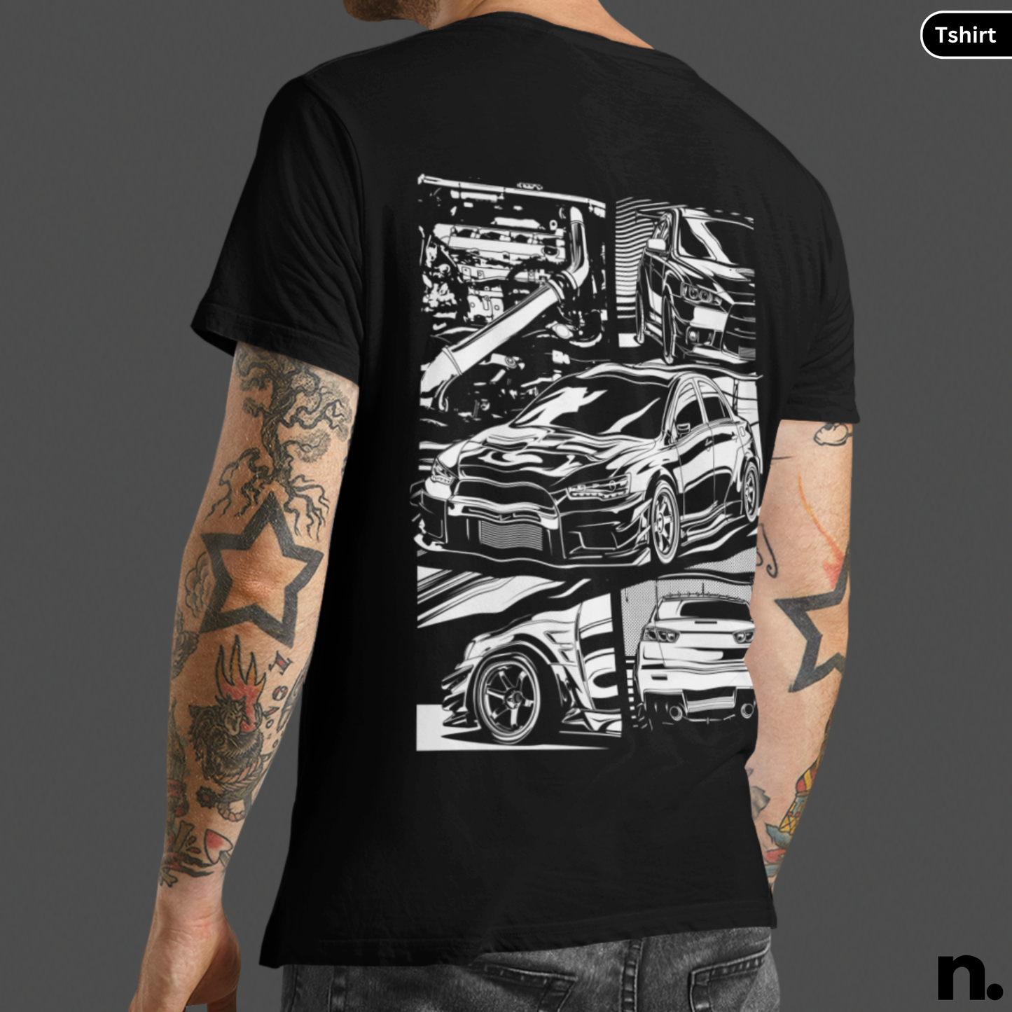 Evo X Illustration Poster Style Tee