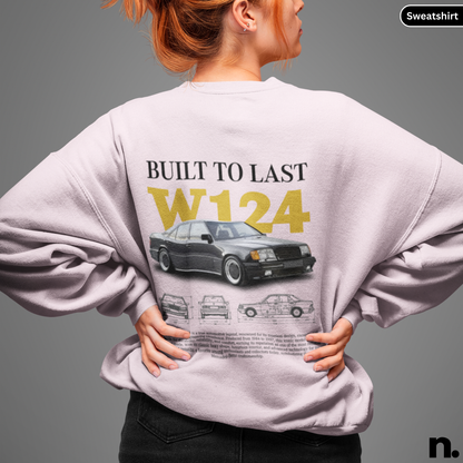 Merc W124 Poster Style Sweatshirt