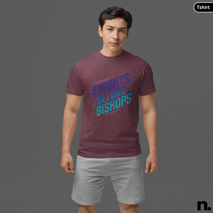 Knight Before Bishops Chess Inspired Unisex Tee