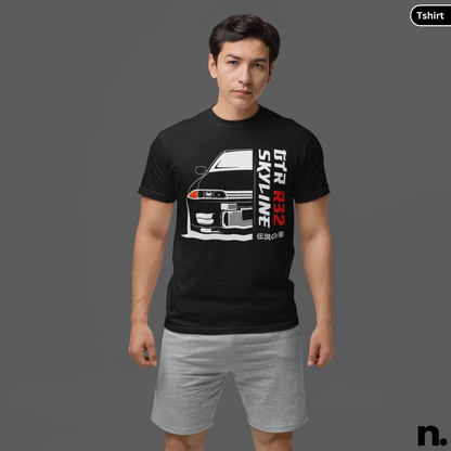 R32 Skyline Illustration Unisex T-shirt