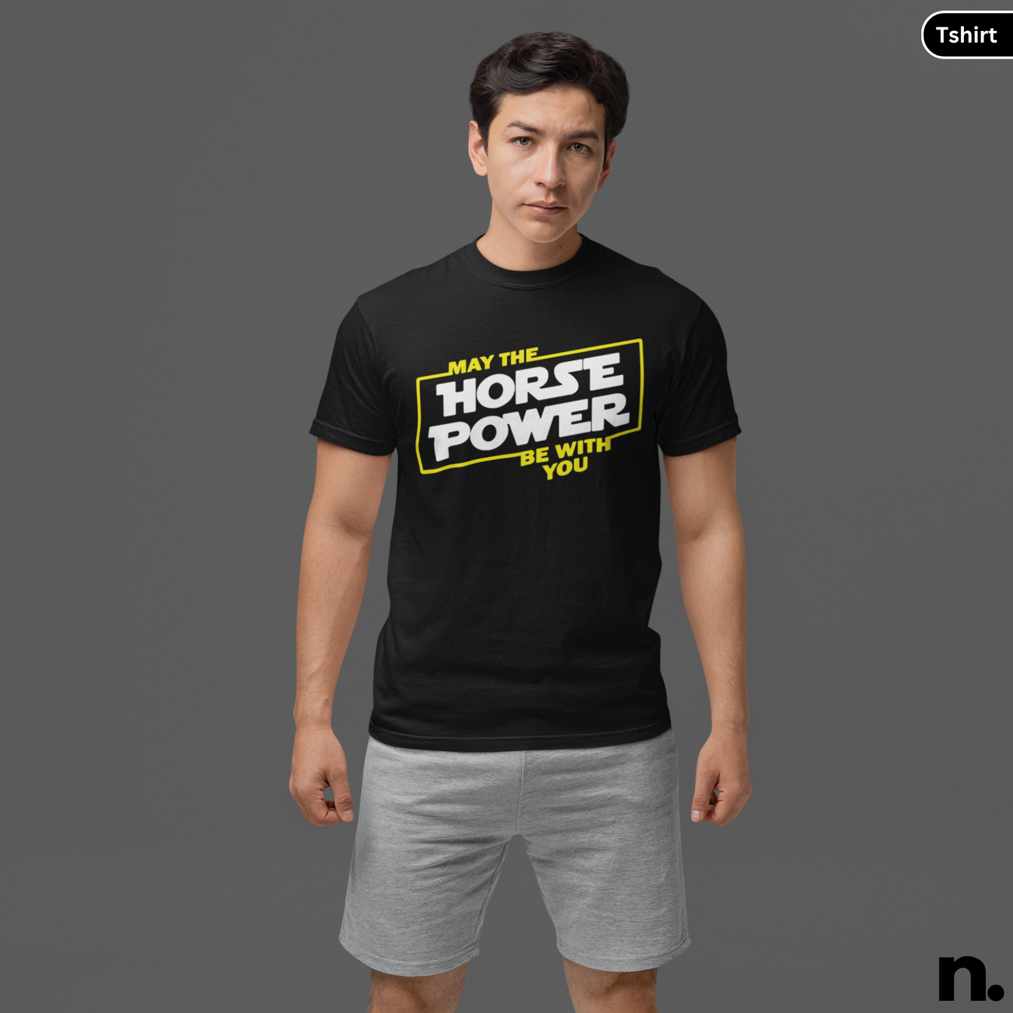 May The Horse Power Be With You Heavy Cotton Tee