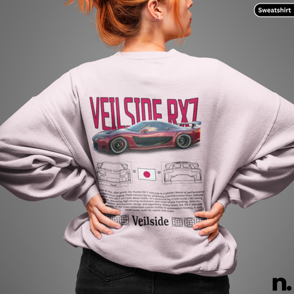 Veilside RX7 Poster Style Crewneck Sweatshirt