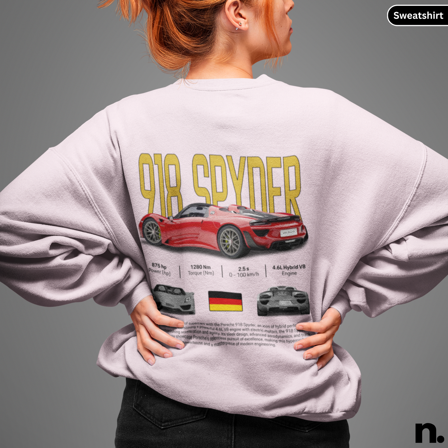 918 Spyder Poster Style Sweatshirt