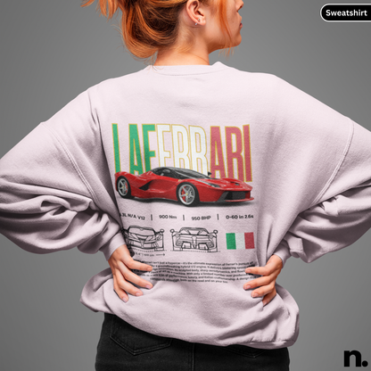 Laferrari Italian Poster Style Sweatshirt