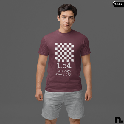 E4 Opening Chess Inspired Unisex Tee