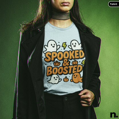 Spooked & Boosted Unisex Halloween Tee