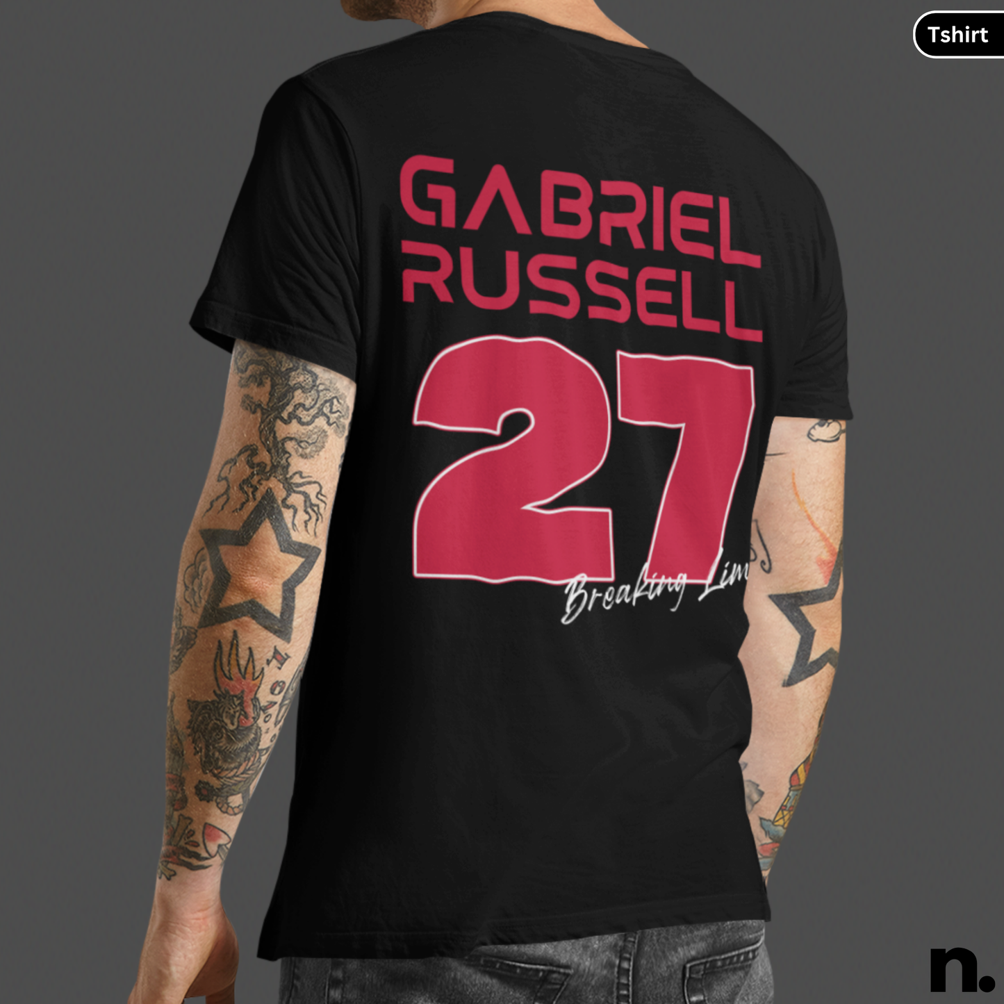 Personalized Racing Team Jersey Inspired Heavy Cotton Tee
