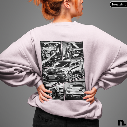 Evo X Illustration Poster Style Sweatshirt