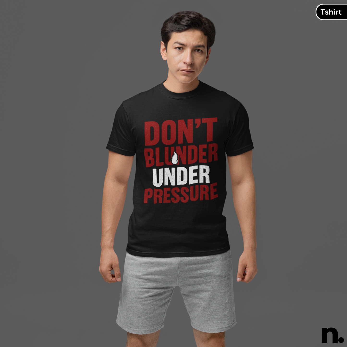 Don't Blunder Under Pressure Chess Inspired Unisex Tee