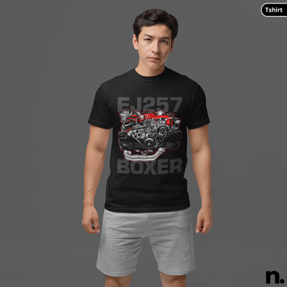 Boxer Engine Illustration T-Shirt
