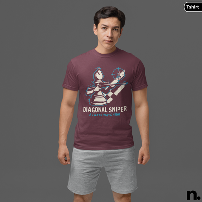 Bishop Diagonal Sniper Chess Inspired Unisex Tee