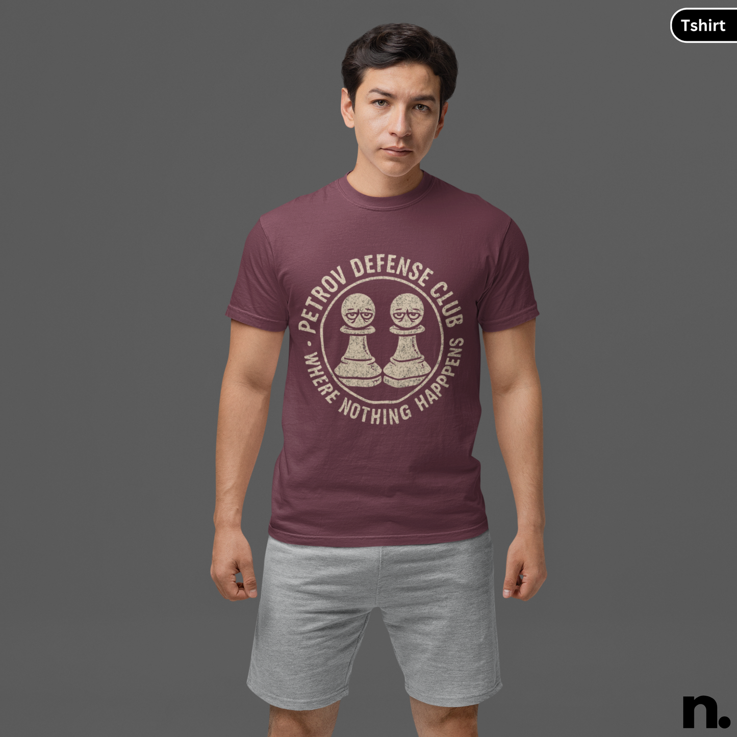 Petrov Defense Club Chess Inspired Unisex Tee