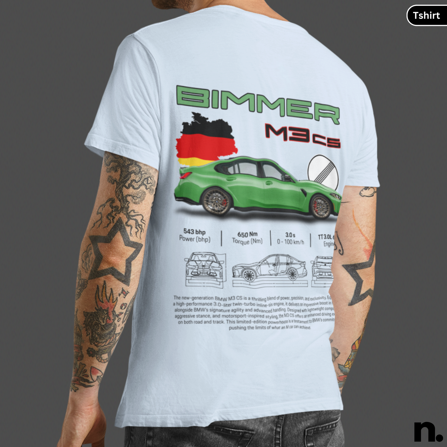 New M3CS Poster Style T-shirt