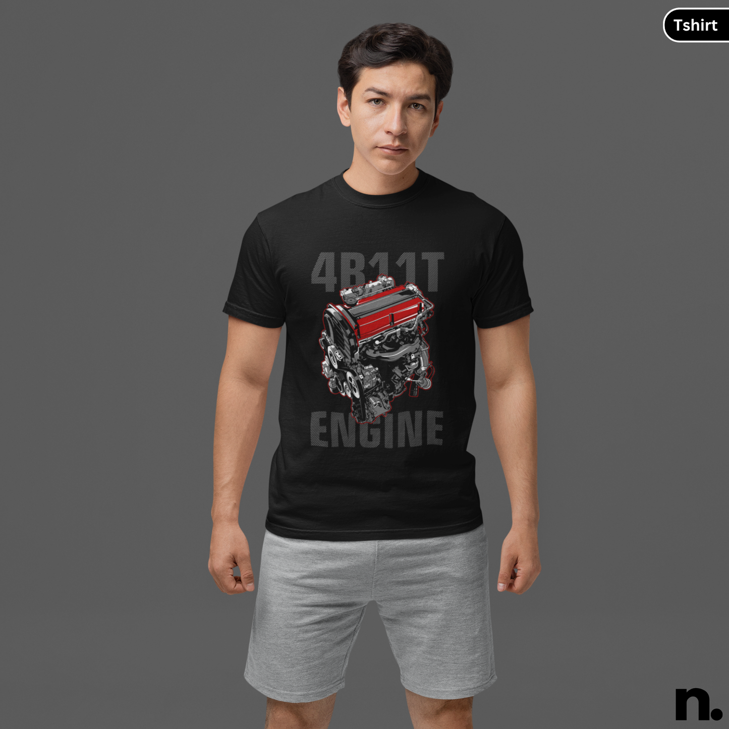 4B11T Engine Illustration T-Shirt