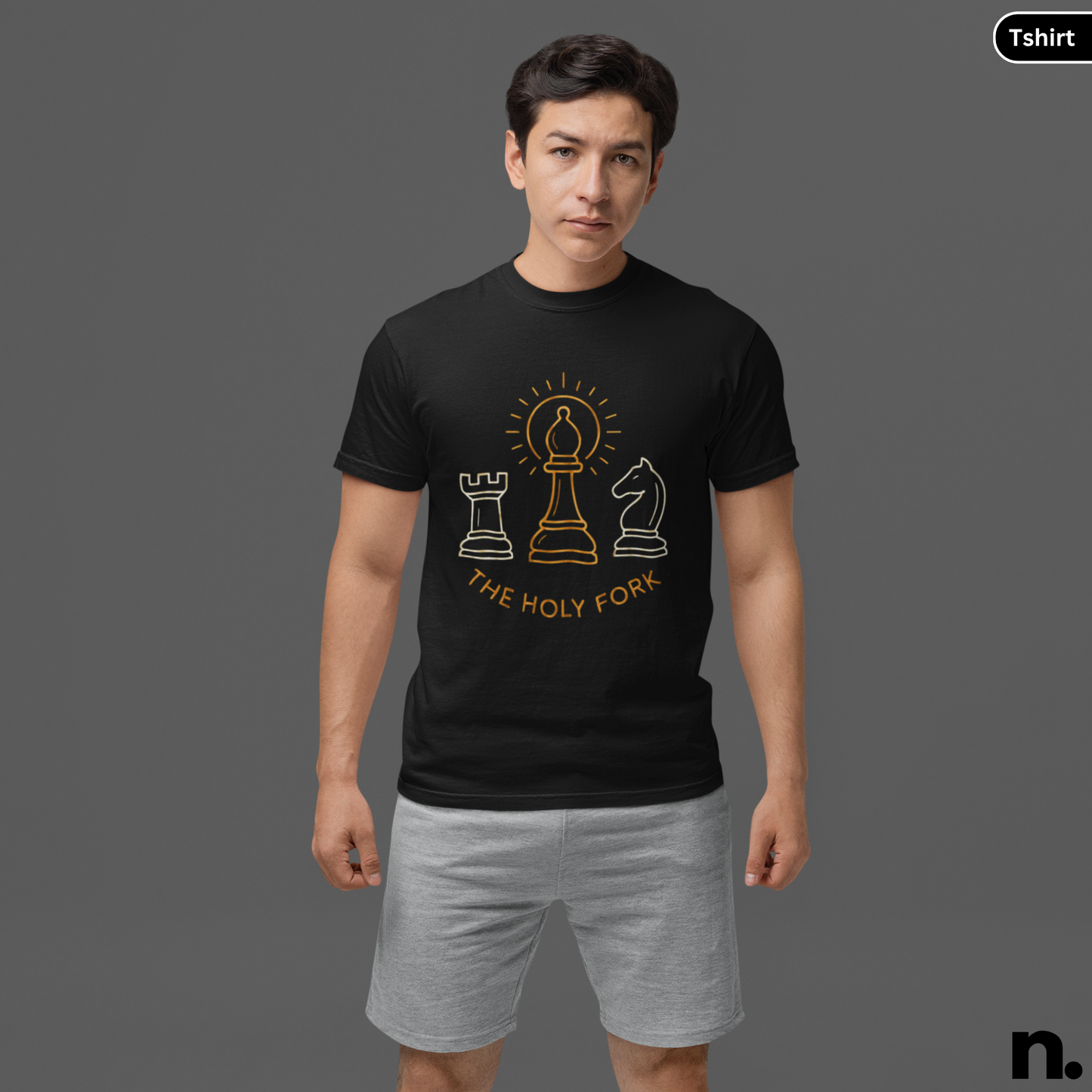 Chess Knight Holy Fork Funny Unisex Tee