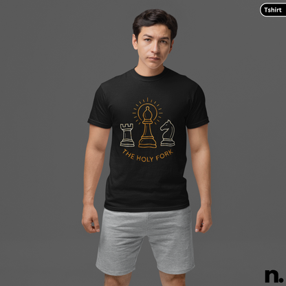 Chess Knight Holy Fork Funny Unisex Tee