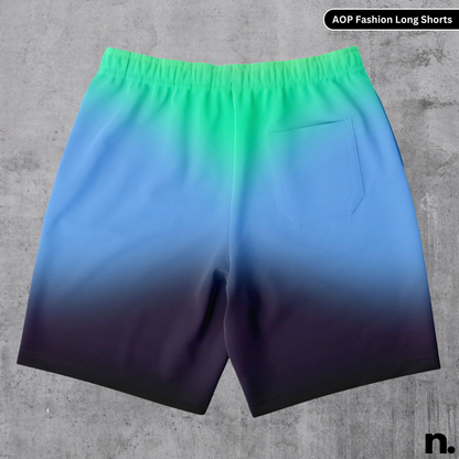 Color Diffusion Streetwear Fashion Long Shorts