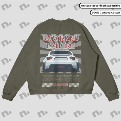Lowered Empire heavyweight fleeced sweatshirt – ultra-warm crewneck for premium comfort and durability

