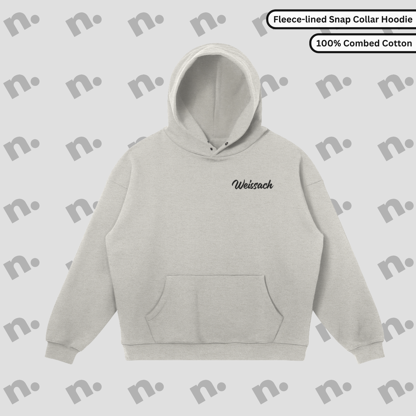 Born in Weissach Snap-Collar Premium Hoodie