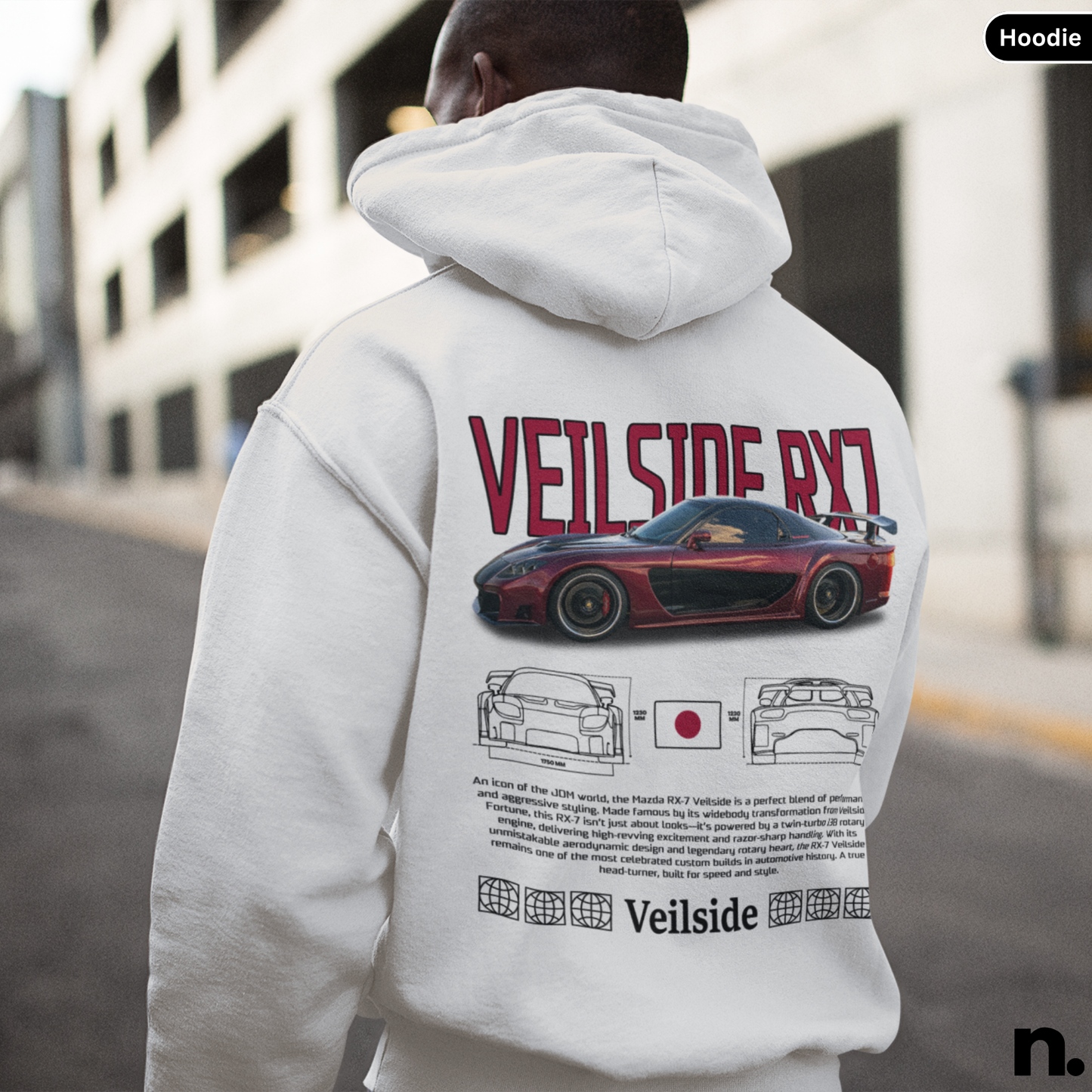 Veilside RX7 Poster Style Hoodie