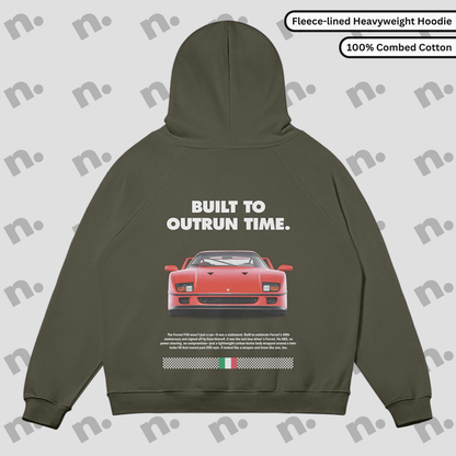 F40 "Built to Outrun Time" Premium Hoodie
