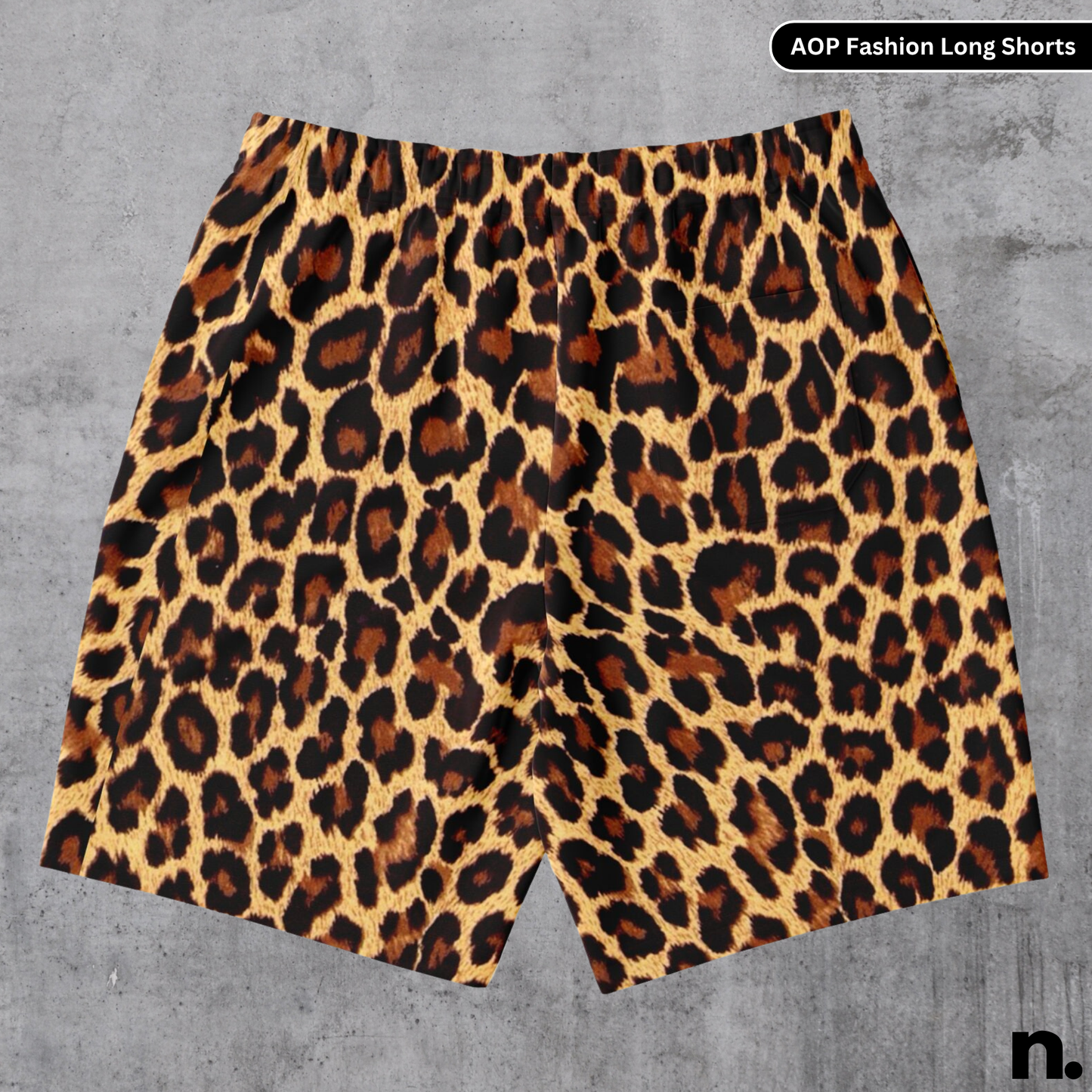 Cheetah Pattern Long Shorts