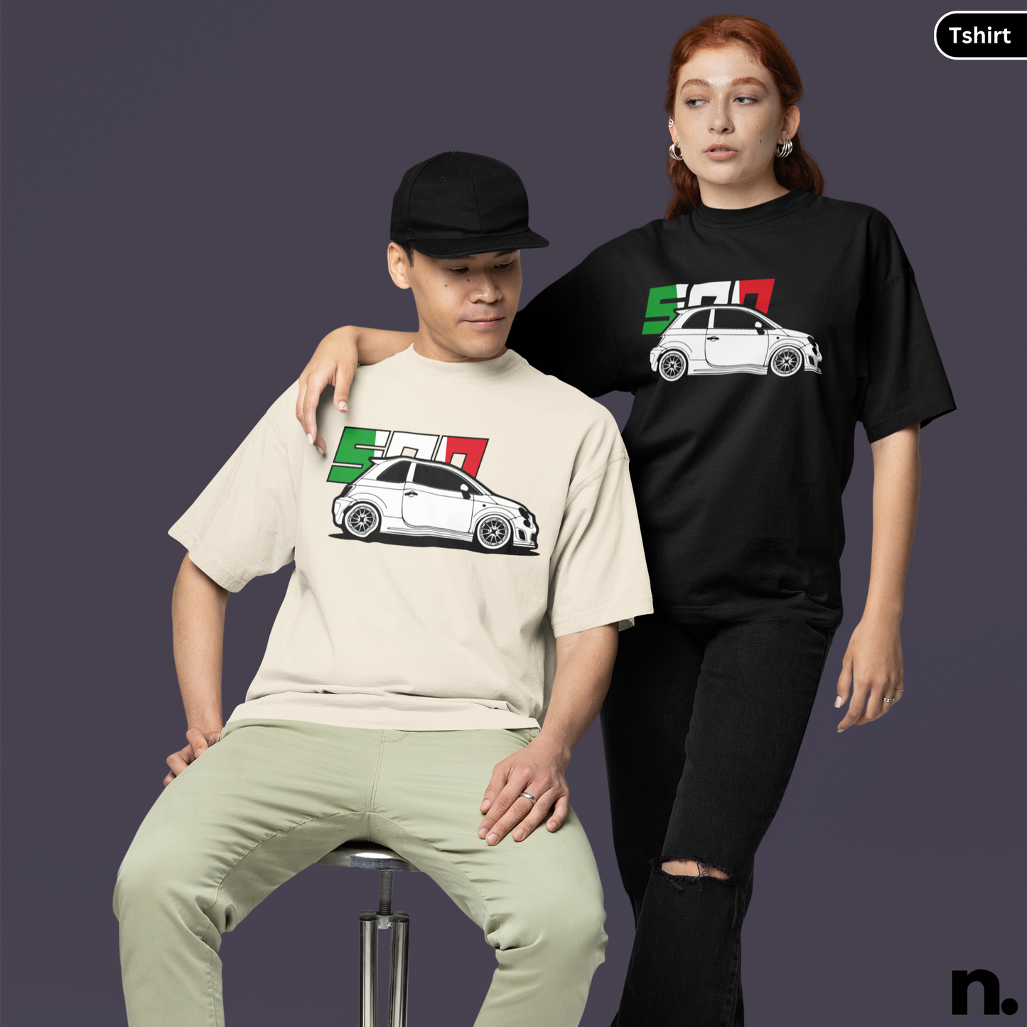 Fiat-500 Illustration T-shirt