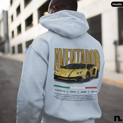 Lambo Aventador Poster Style Hoodie