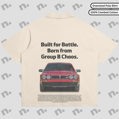 Title,Alt Text,Tags,Meta Description
Built for Battle — Delta S4 Oversized Premium Polo Tee,"Delta S4 'Built for Battle' Oversized Premium Polo Tee with motorsport-inspired graphics, a relaxed fit, and vintage rally aesthetic.","Delta S4, Built for Battle, Oversized Polo Tee, Premium Polo Shirt, Group B Rally Shirt, Motorsport Polo, Vintage Racing Tee, Car Culture Apparel, Classic Rally Clothing, Streetwear Polo, Retro Car Polo, Automotive Fashion","Oversized Delta S4 premium polo tee with 'Built for Battle