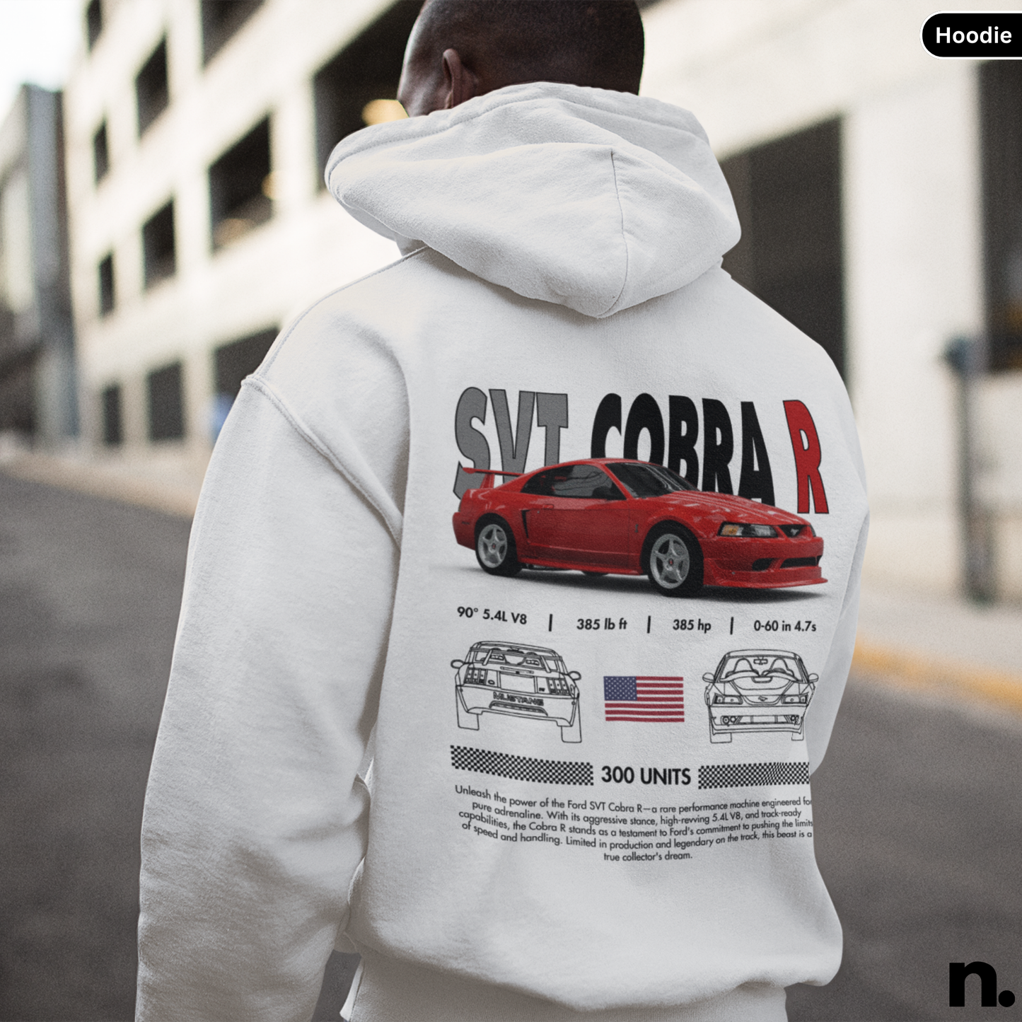 American Muscle Cobra R Poster Style Hoodie