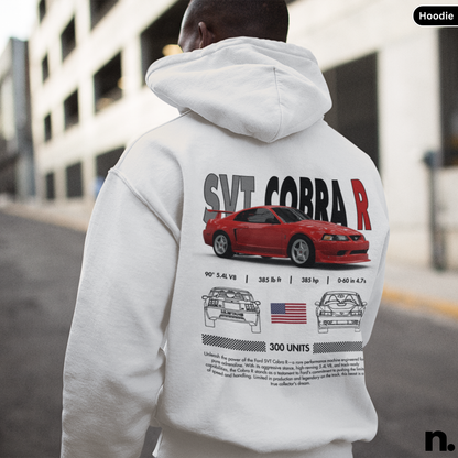 American Muscle Cobra R Poster Style Hoodie