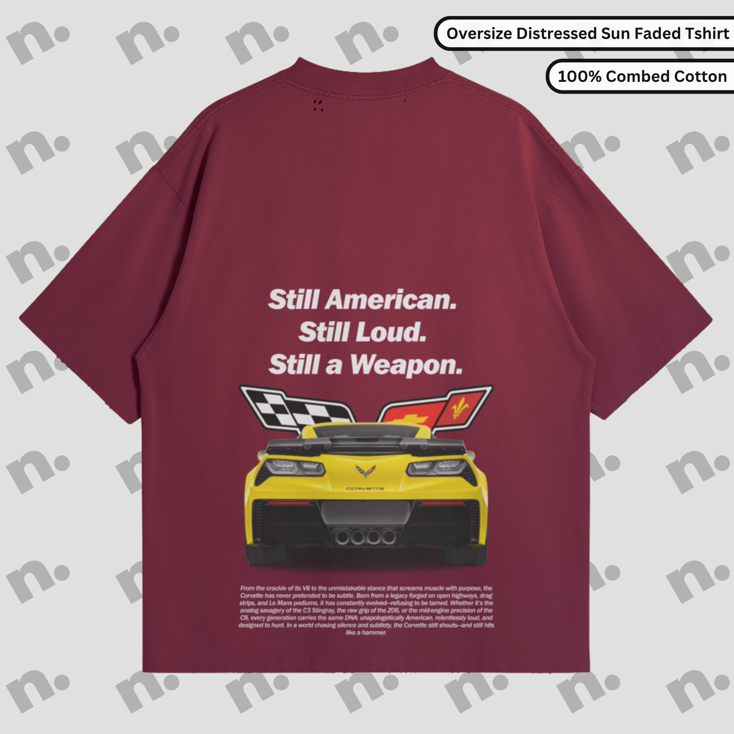 Still American Still Weapon Oversized Distressed Tee