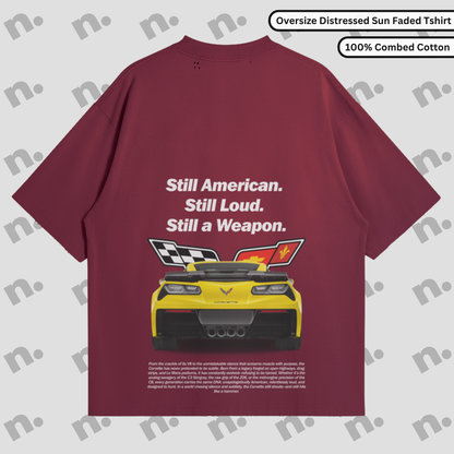 Still American Still Weapon Oversized Distressed Tee