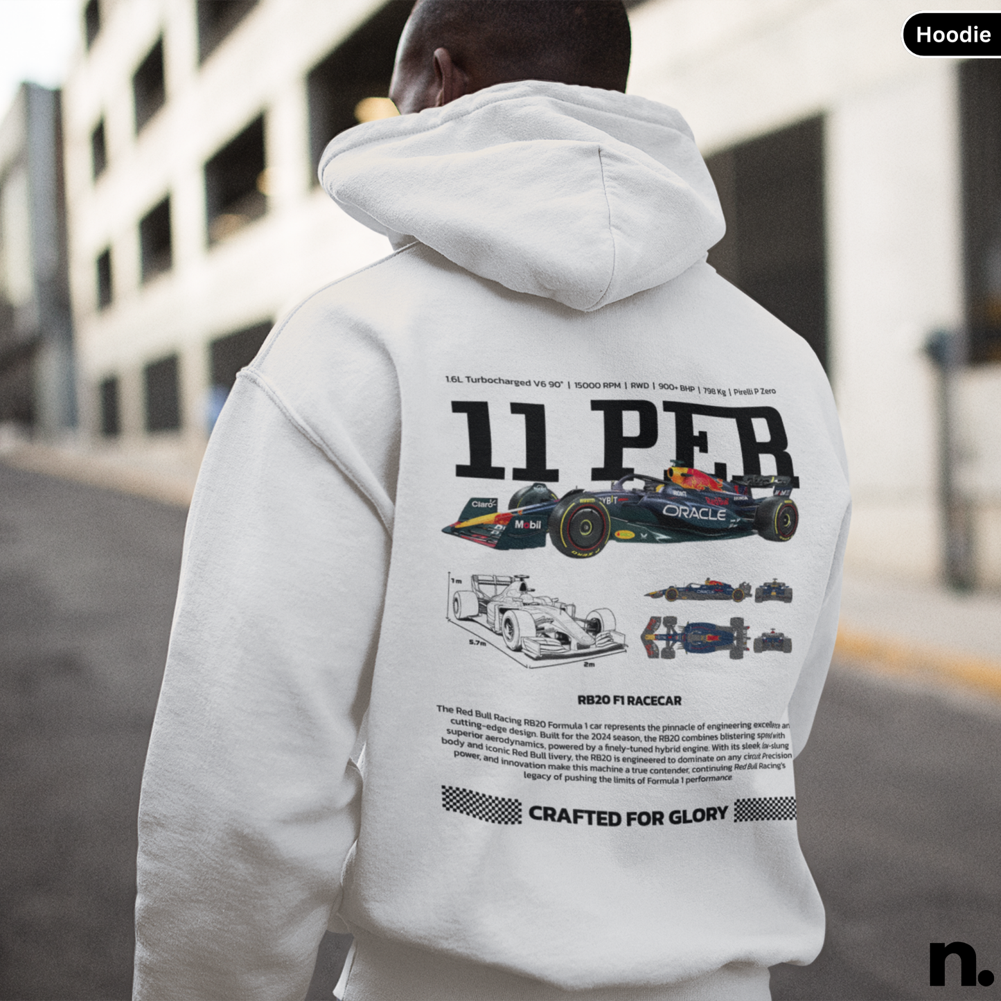 11 Perez RB20 Poster Style Hoodie