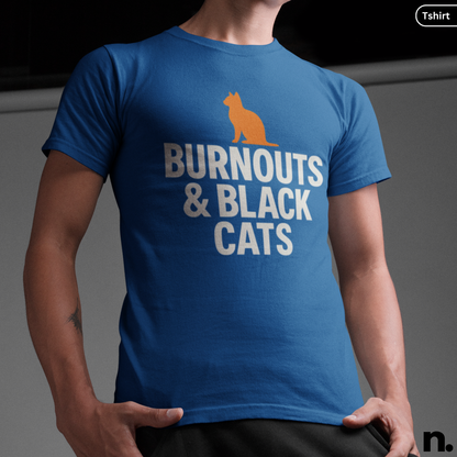 Burnouts & Black Cats Unisex Halloween Tee